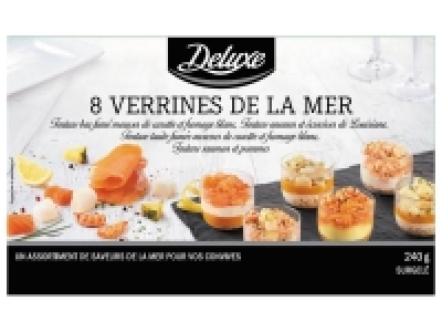 8 verrines de la mer 6.59 €