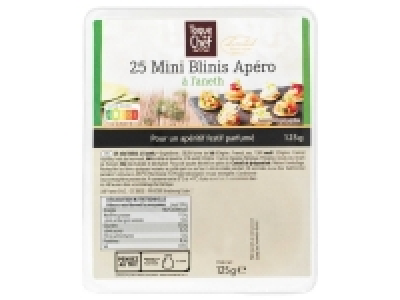 Lidl  25 mini blinis apéro