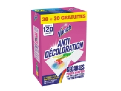 Vanish lingettes anti décoloration de couleurs