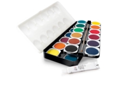 Lidl  Boîte de peinture 24 couleurs