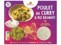 Lidl  Poulet au curry et riz Basmasti