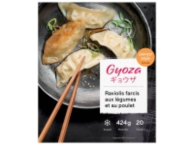 Gyoza farcis aux légumes et au poulet