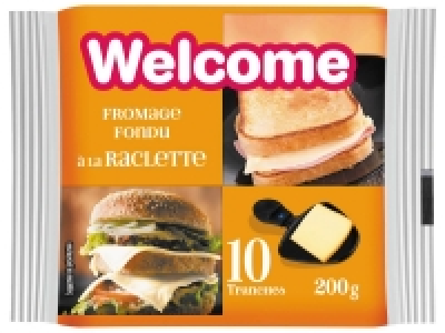 Fromages fondu raclette en tranches