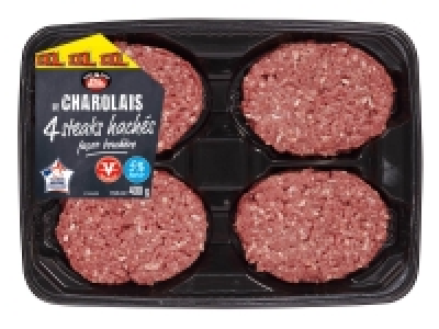 Lidl  4 steaks hachés façon bouchère Charolais