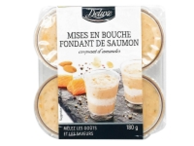 4 mises en bouche fondant de saumon