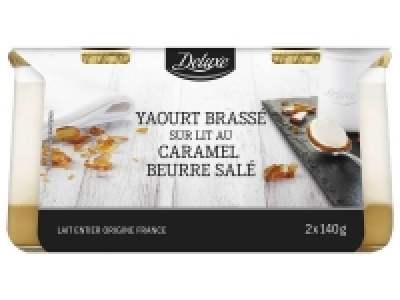 Yaourts sur lit de cramel au beurre salé