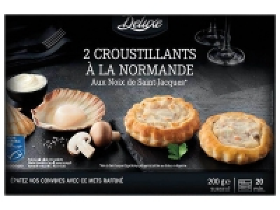 2 croustillants à la Normande aux noix de Saint-Jacques