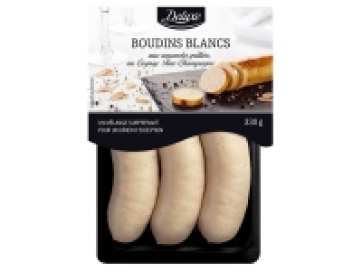 3 boudins blancs aux amandes grillées et au Cognac fine Chamapgne