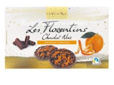 Florentins chocolat noir et oranges confites