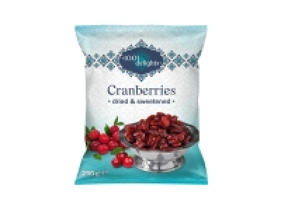 Cranberries séchées et sucrées