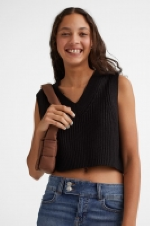 Pull sans manches en maille côtelée 5.99 €