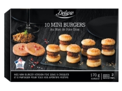 10 mini burgers