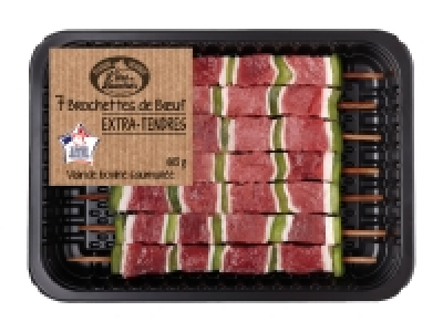 7 brochettes de buf
