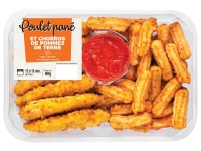 Poulet et churros de pommes de terre