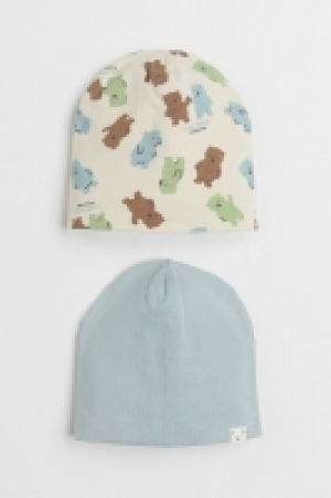HM  Lot de 2 bonnets en coton