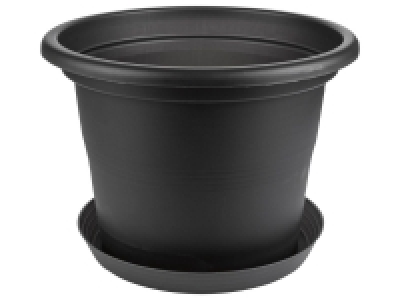 Pot de fleurs avec soucoupe