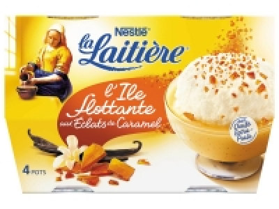 La Laitière lïle flottante aux éclats de caramel