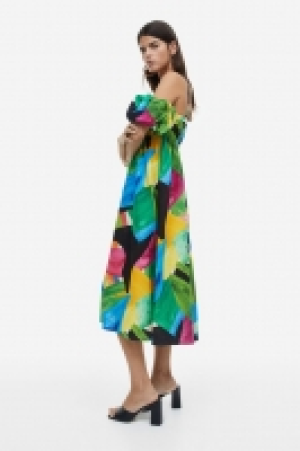 Robe épaules dénudées en lin mélangé 49.99 €