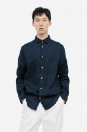 HM  Chemise Slim Fit en lin