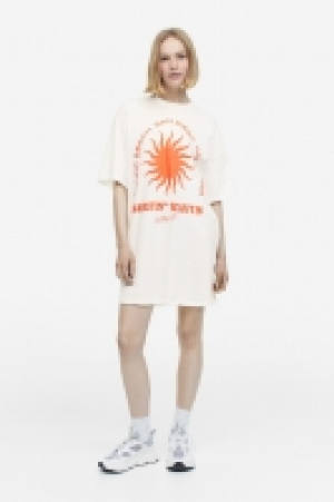 HM  Robe T-shirt oversize imprimée