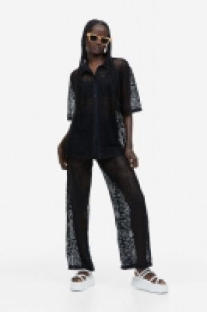 HM  Pantalon façon crochet