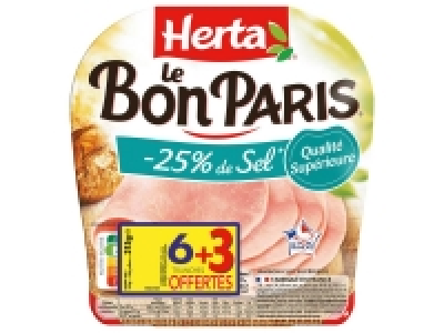 Herta jambon Le Bon Paris -25 % de sel