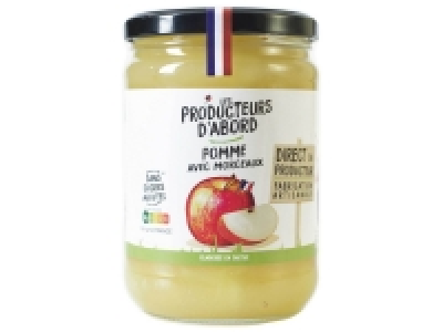 Compote de pommes avec morceaux