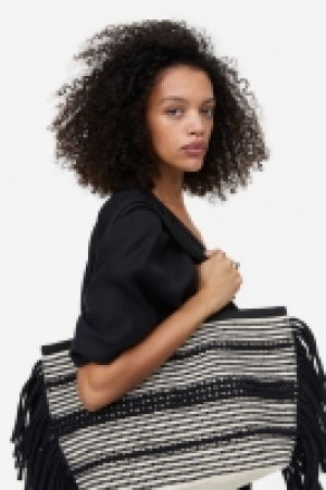 HM  Sac shopping en tissu jacquard