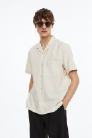 HM  Chemise Regular Fit en lin mélangé