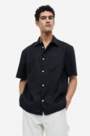 HM  Chemise Relaxed Fit en lin mélangé