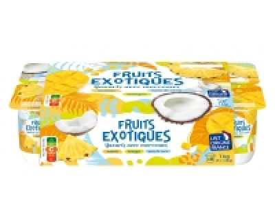 Yaourts aux fruits exotiques