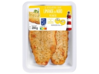 Lidl  2 filets de limande du Nord MSC meunière