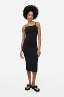 HM  Open-backed ribbed jersey dress