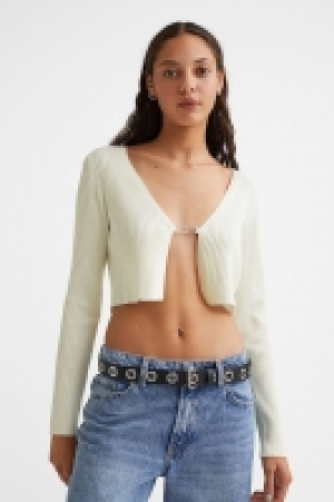 Gilet court en maille côtelée 7.99 €