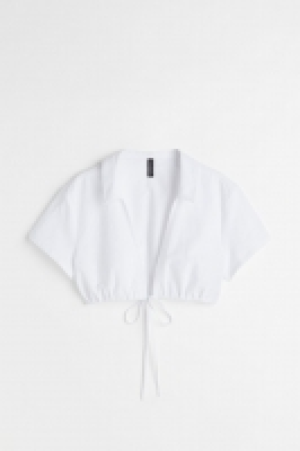 HM  Blouse courte avec lien de serrage