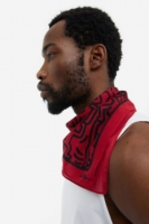 HM  Foulard en coton imprimé