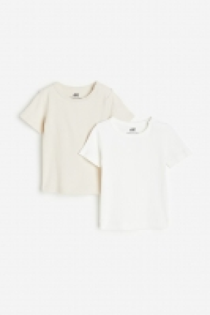 HM  Lot de 2 T-shirts côtelés