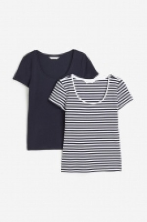 HM  Lot de 2 tops en jersey