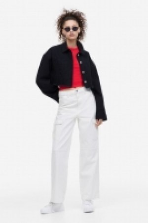 HM  Veste courte en twill