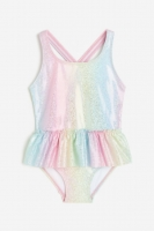 Flounce-trimmed swimsuit