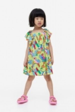 HM  Robe à motif avec manches papillon