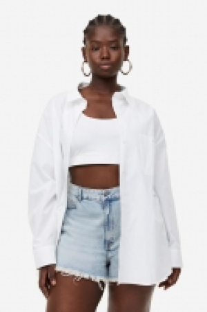 HM  Chemise oversize en popeline
