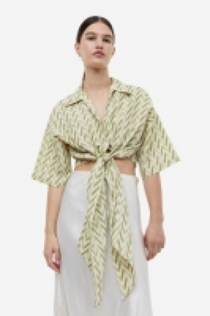 HM  Blouse avec détail à nouer