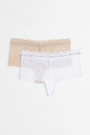 HM  Lot de 2 culottes Hipster en dentelle