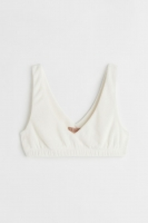 HM  Crop top en tissu éponge