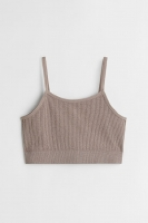 HM  Crop top côtelé sans coutures