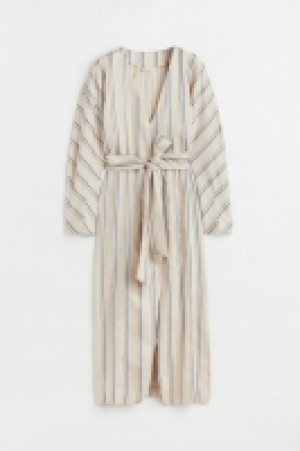 HM  Robe portefeuille en soie mélangée