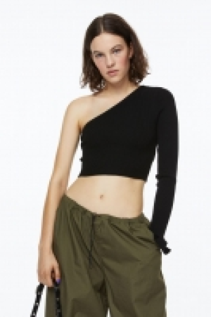 HM  Top asymétrique en maille côtelée