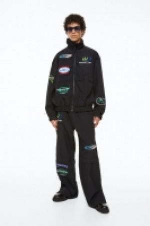 HM  Pantalon de survêtement en nylon Loose Fit
