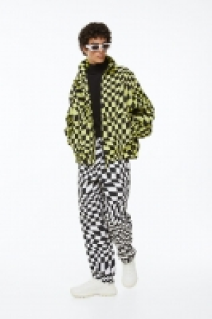 HM  Pantalon en twill à motif Loose Fit